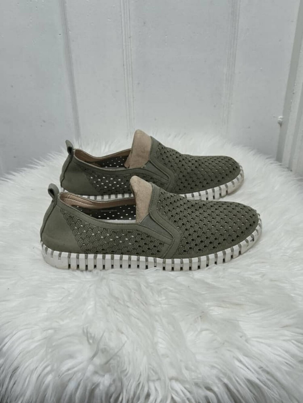 ILSE JACOBSEN HORNBÆK Women's Tulip Army Slip-on Shoe Size 13 - Picture 3 of 9